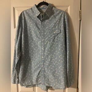 Men's Blue Paisley Shirt